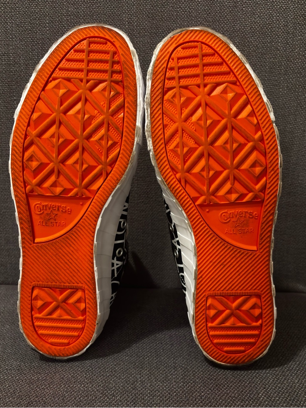 Converse Black & White 'Not A Chuck' High-Top Sneakers with Orange Lining - Picture 10 of 10